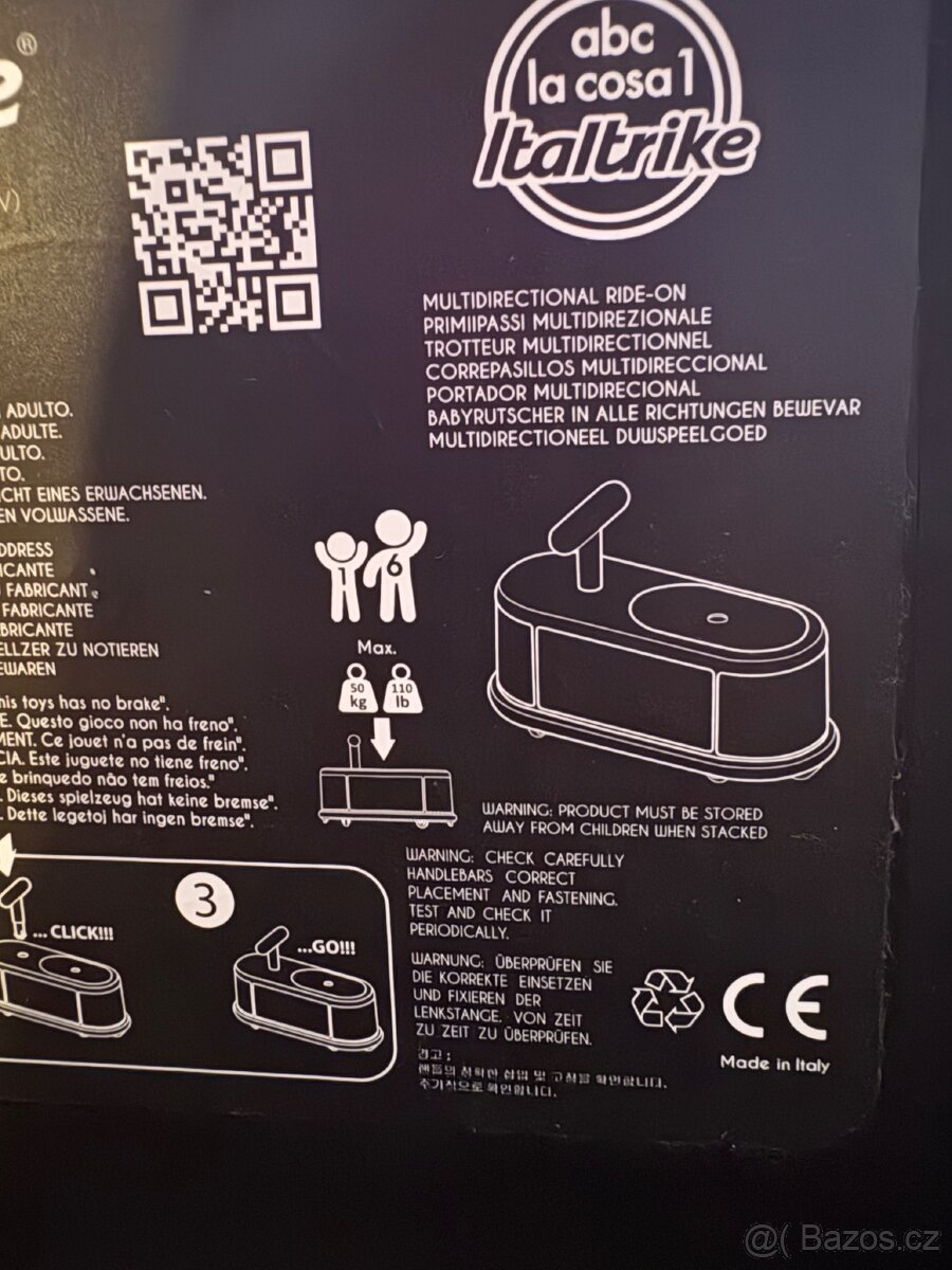 Odrážedlo pro děti Beruška La Cosa Italtrike - 8