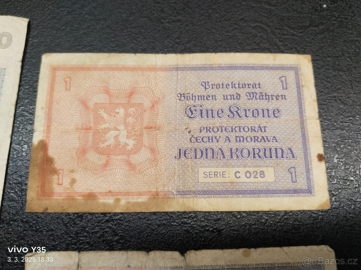 Bankovky Protektorát 1940 - 8
