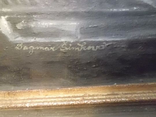 Starý Obr Obraz OLEJ - DAGMAR ŠIMKOVÁ Petrolejka a Letadla - 8