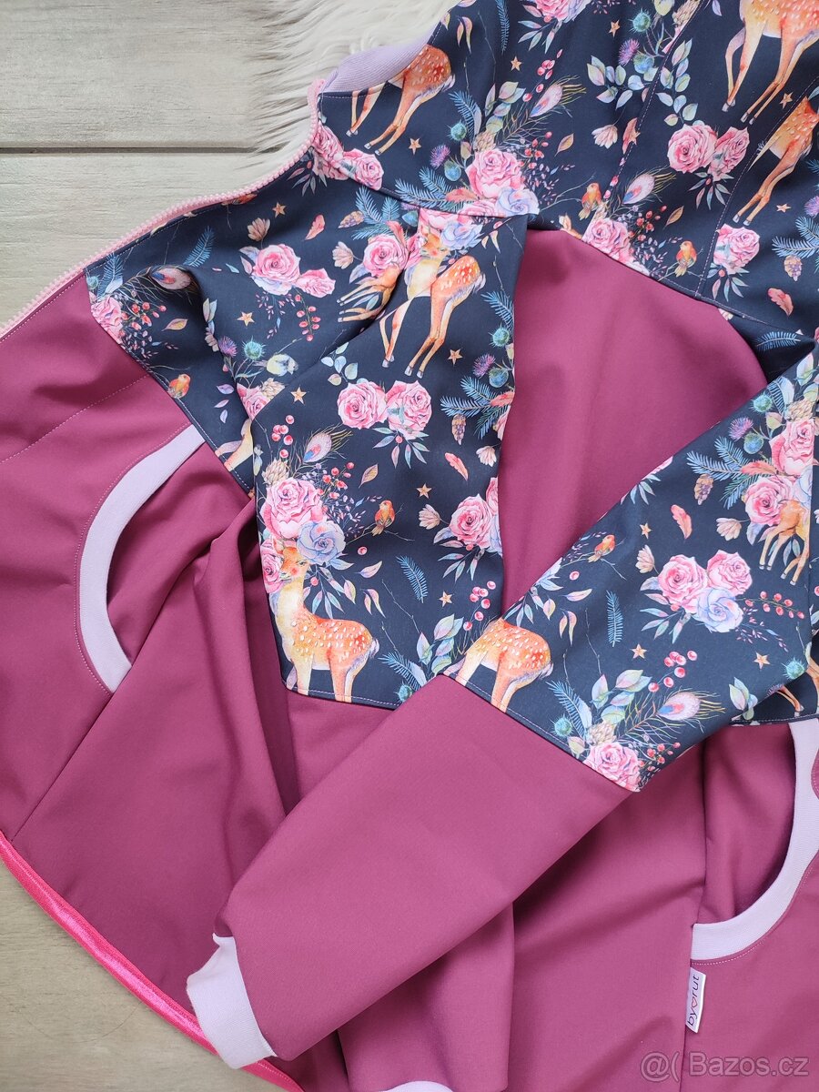 Dětský softshellový komplet srnečky vel.116 - 8