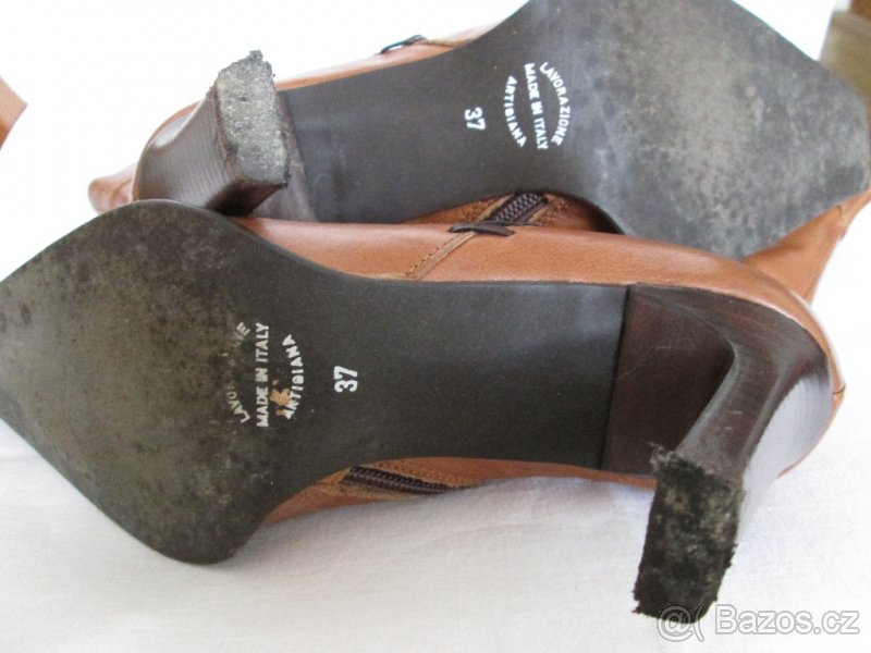 Kozačky VANITY, kůže, hnědé, vel. 37 - 8