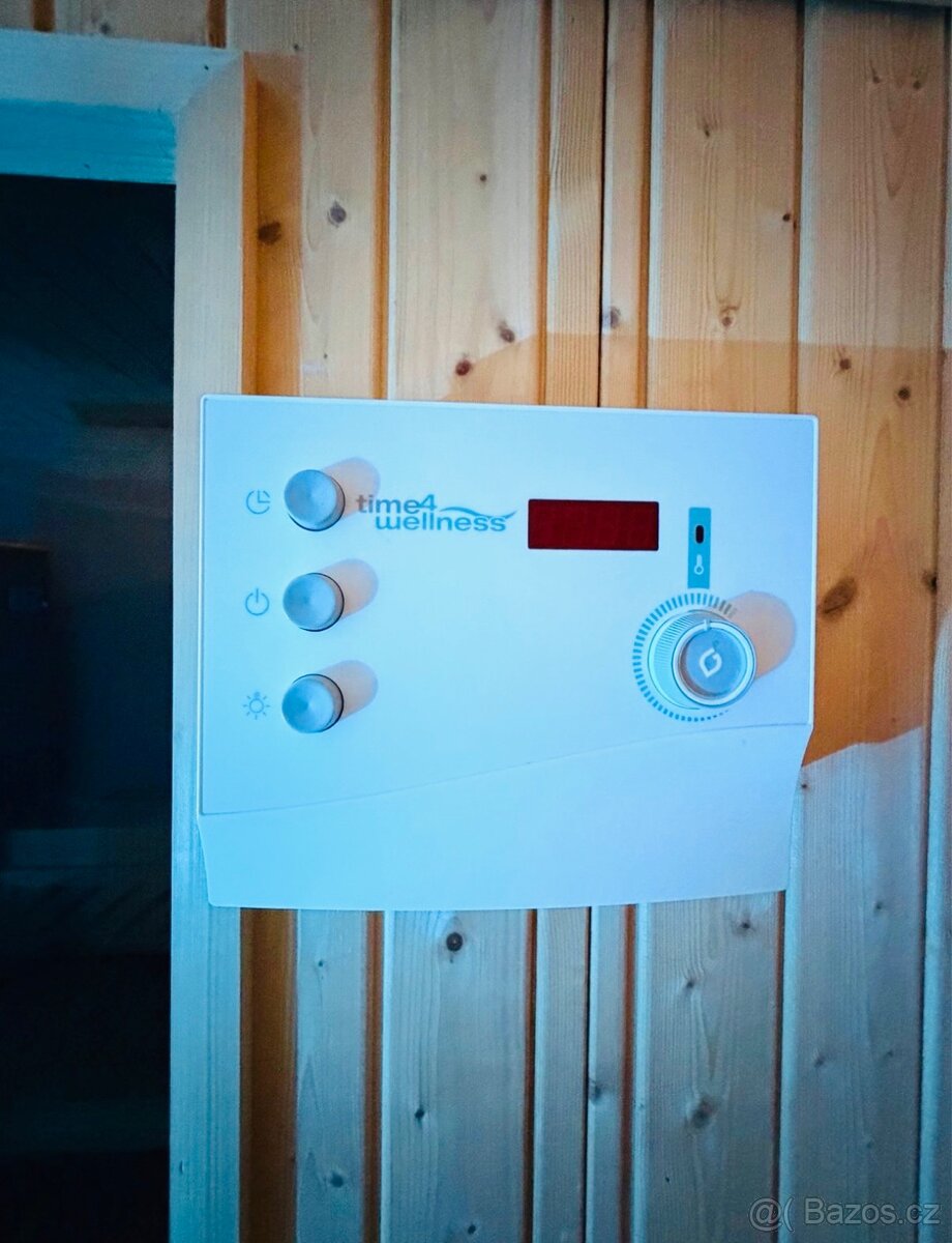 Finská rohová prosklená sauna - 8
