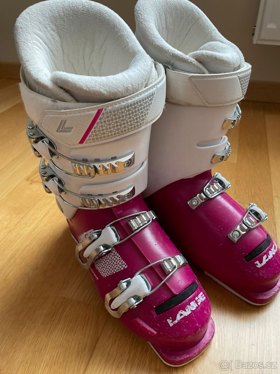 dívčí juniorské lyžařské boty Lange - velikost 23,5 - 8