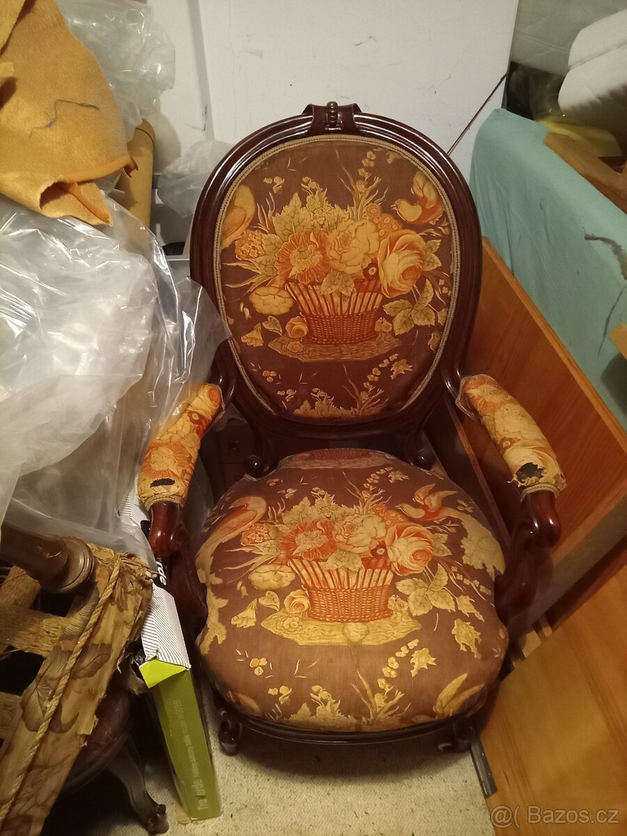 Starožitná křesla - židle - 8