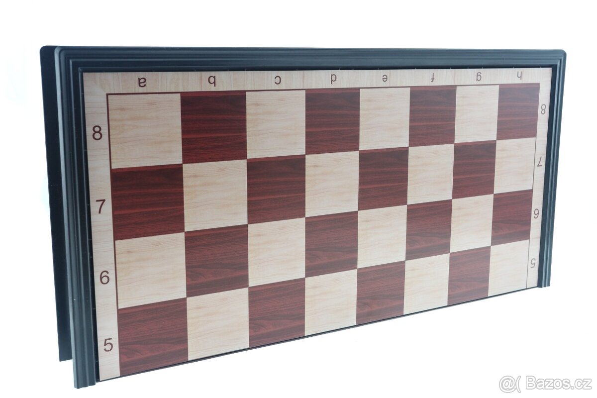 Magnetická plastová šachová sada 39x39 cm – skládací s figur - 8