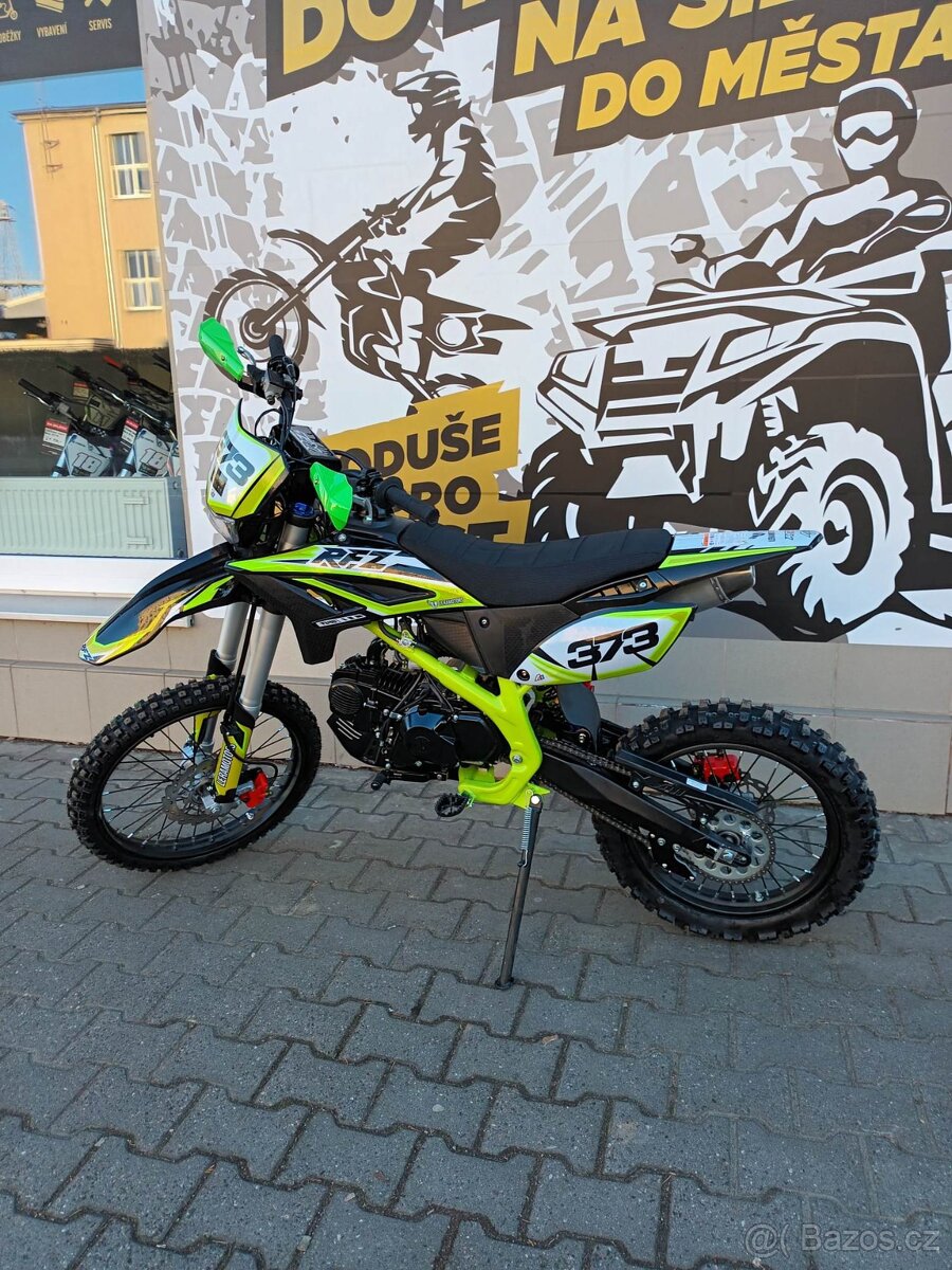 Pitbike Thunder 140cc 19x16 E-start zelená - 8