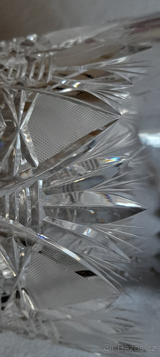 Broušená váza výška 30 cm - 8