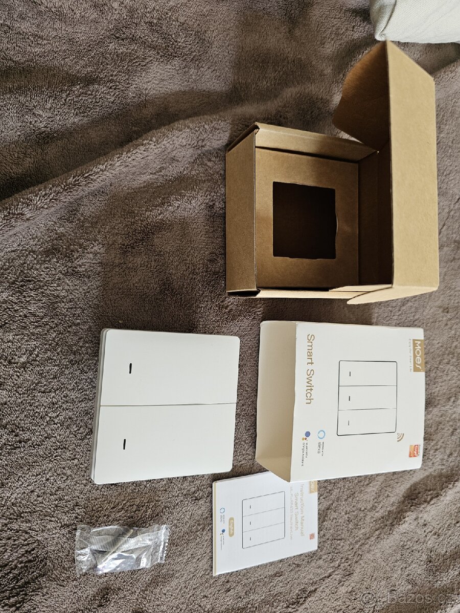 MOES smart Dvojitý Vypinač WIFI+RF433 switch - 8