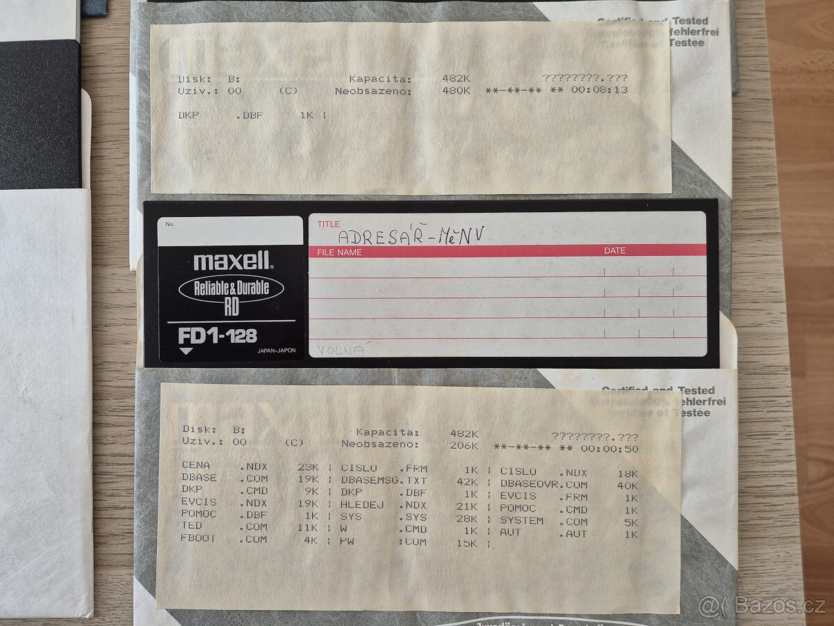 Diskety 8" - 40 kusů, možno jednotlivě, 3 krabičky - 8