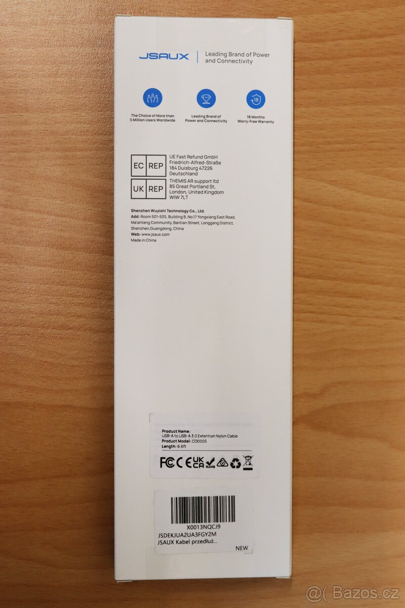 Kvalitní prodlužovací usb 3.0 kabel - 2m délka - 8