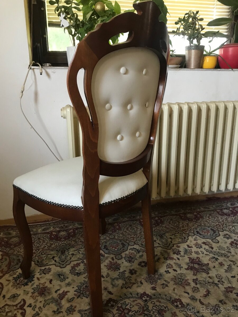 Jídelní set italský 1,8 + 6 židlí kůže –JS7.08 - 8