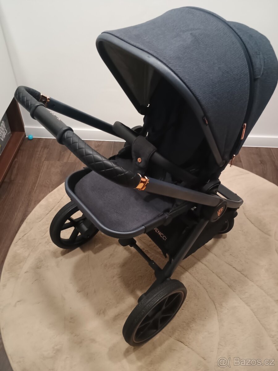 Dvojkombinace kočářek Venicci Tinum modrý - 8