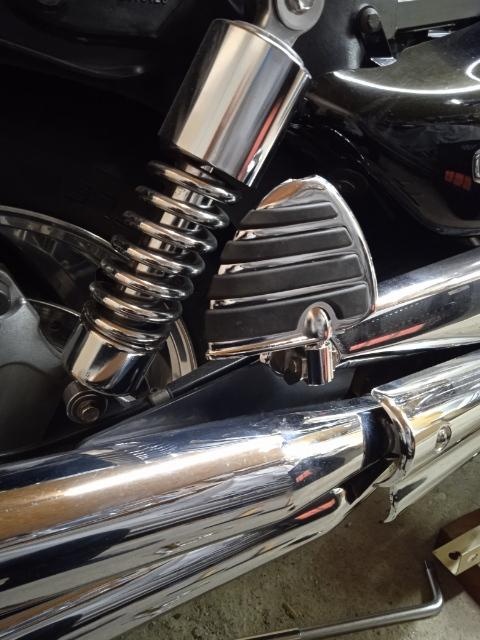 Masívní chrom plotny řidiče spolujezdce chopper,cruiser. - 8