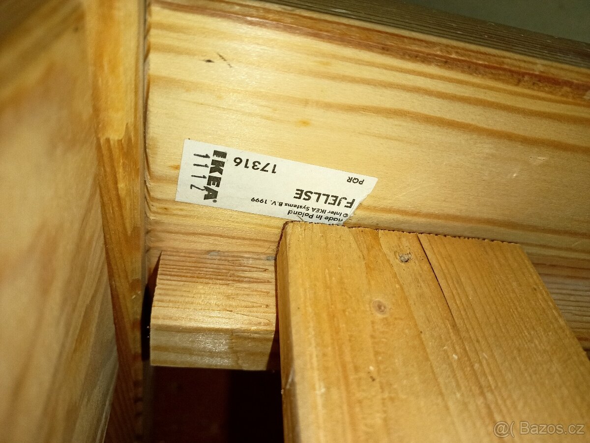 Prodám hezkou postel z masivu IKEA 90 x 200 cm - 8