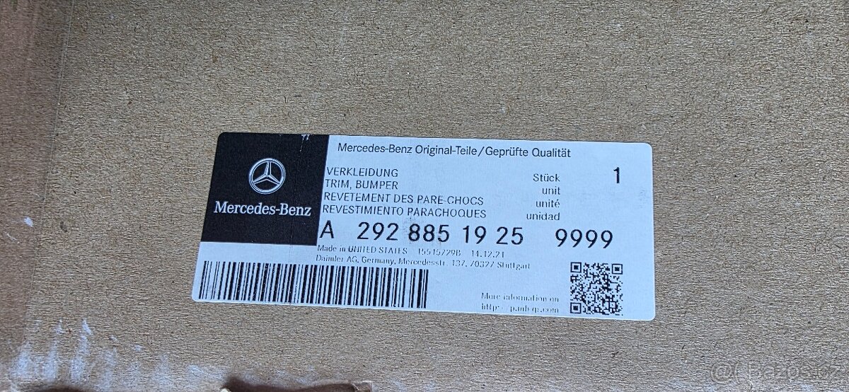 Nový, originální přední AMG nárazník GLE Coupe - sleva 56% - 8