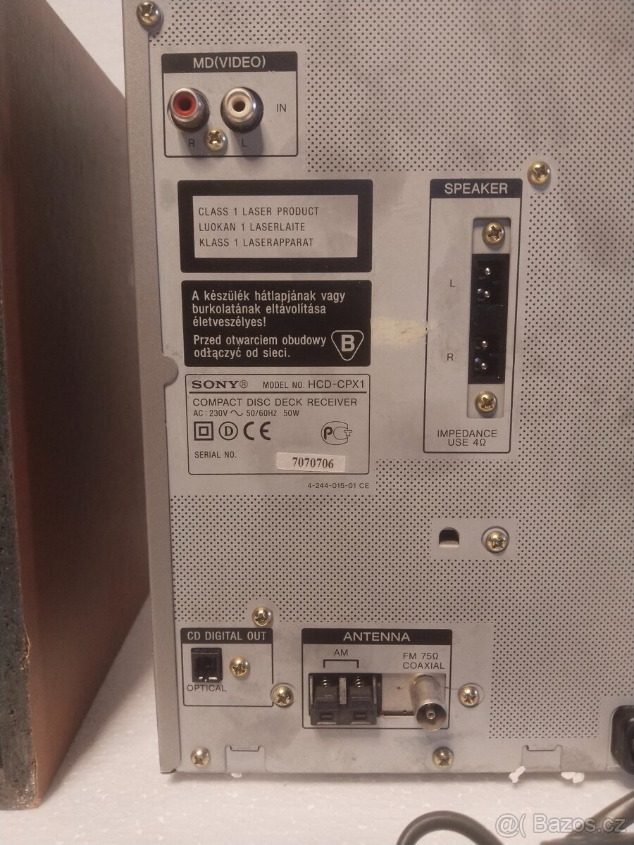 Sony CMT-CPX1 Mikrokomponentní systém (2003) - 8