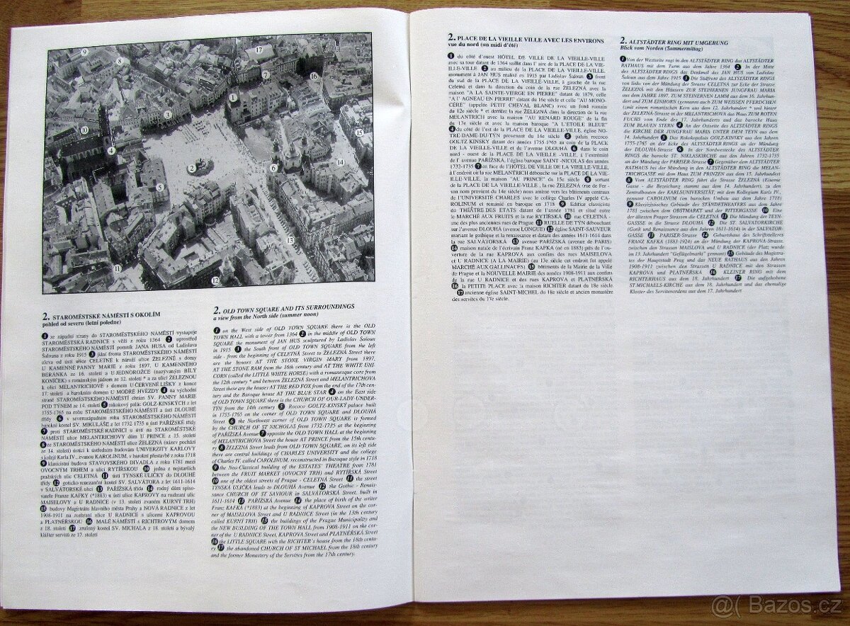 Praha – fotografie z letadla, sběratelská sada 15 kusů. - 8