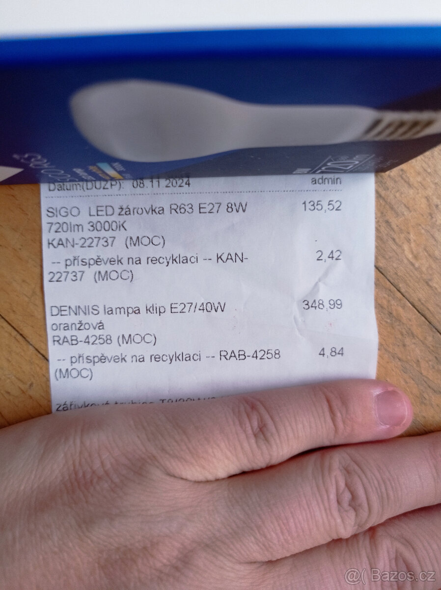 Lampička na klip Rabalux Dennis oranžová - 8