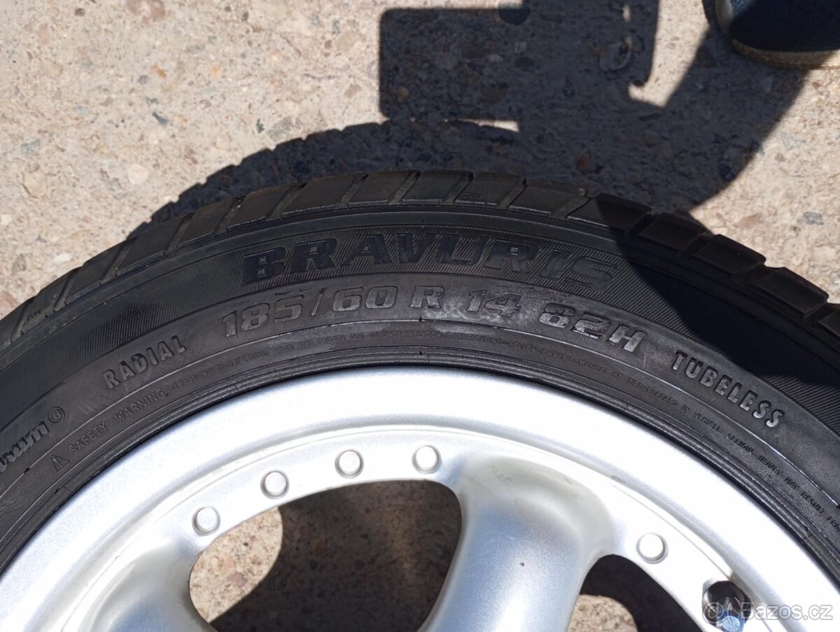 Sada alu kol 4x 108, ET 16, včetně pneu 185/55 R 14 - 8