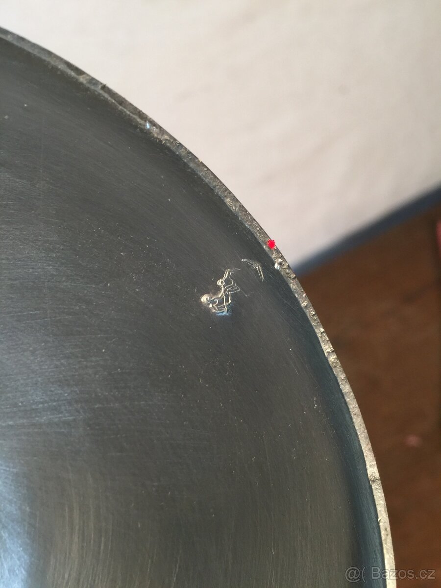 Velký cínový svícen 4 x punc. Krásný masivní cín. - 8