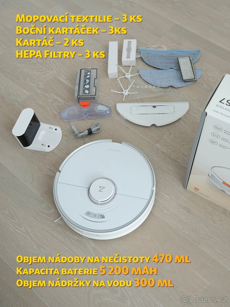 Robotický vysavač Roborock S7 s Mopem - 8