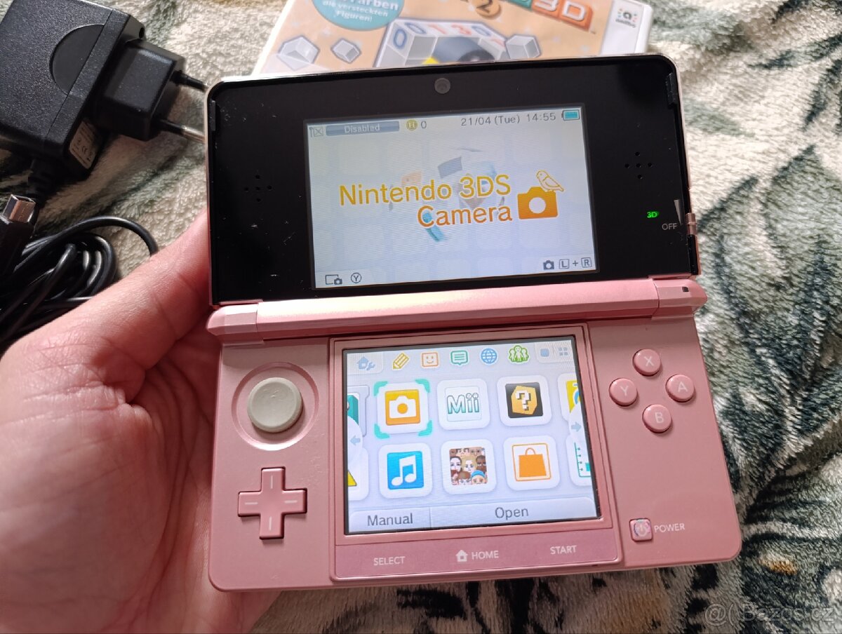 Nintendo 3DS Pink + Hry - 8