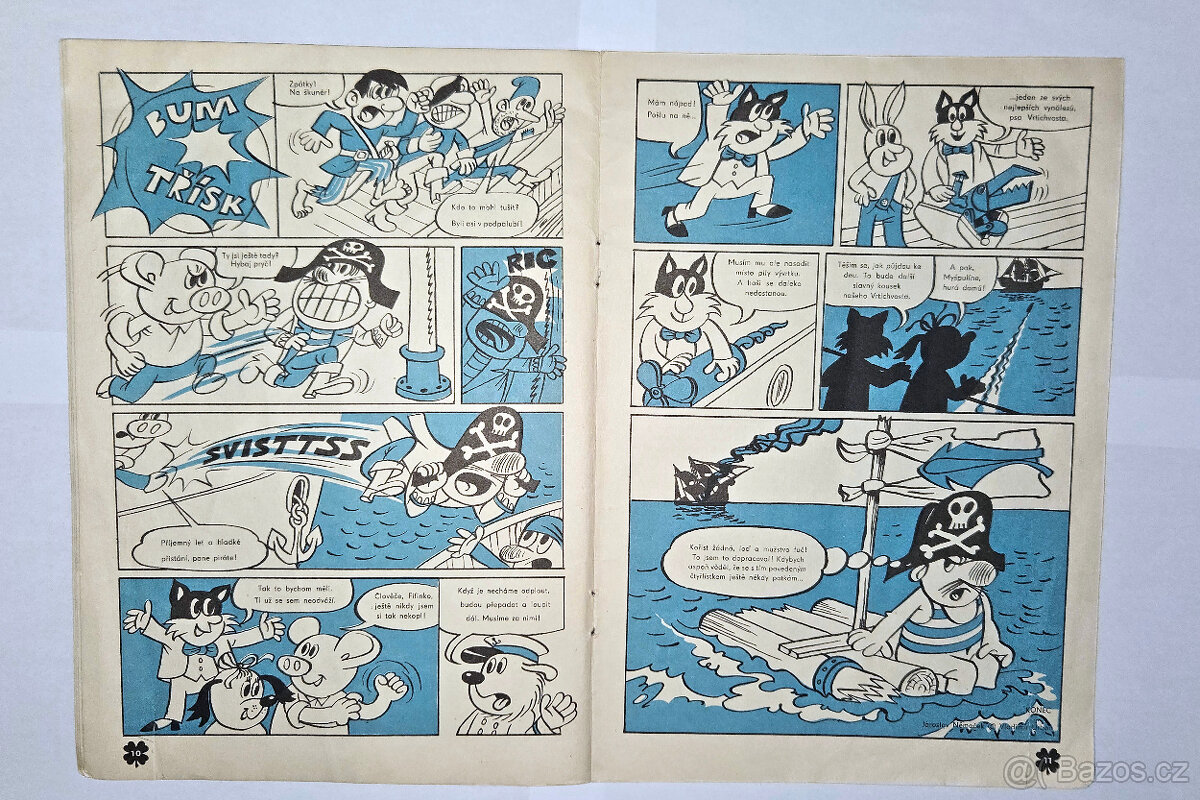 Čtyřlístek č.2 Mezi piráty - Original 1969 - 8