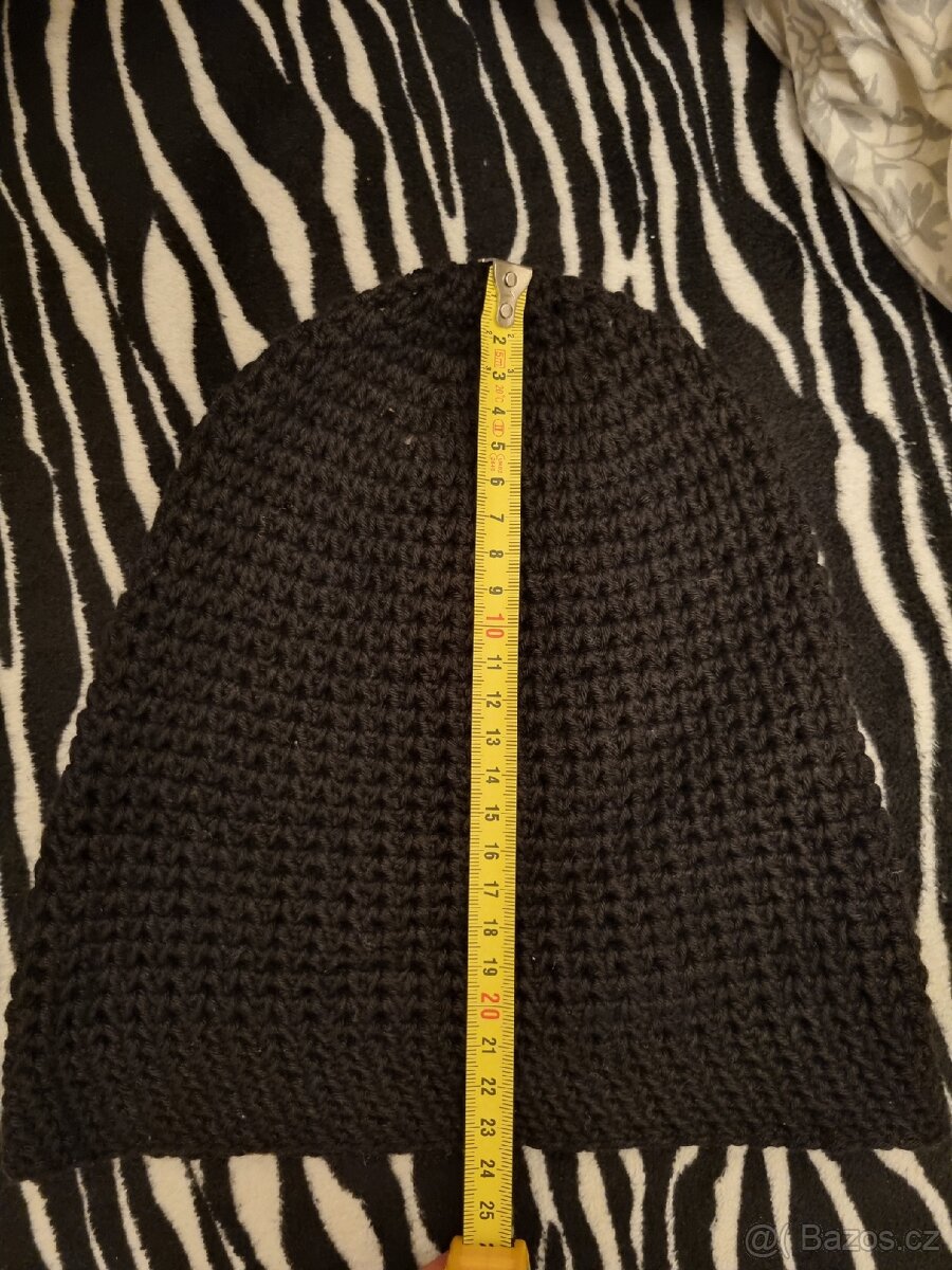 Homelesky čepice ručně háčkované - 8