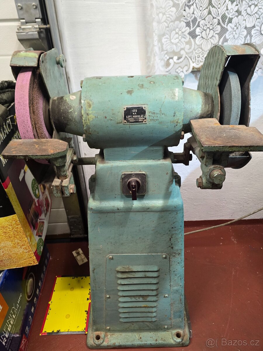 Sloupová vrtačka, soustruh, kotoučová bruska - 8