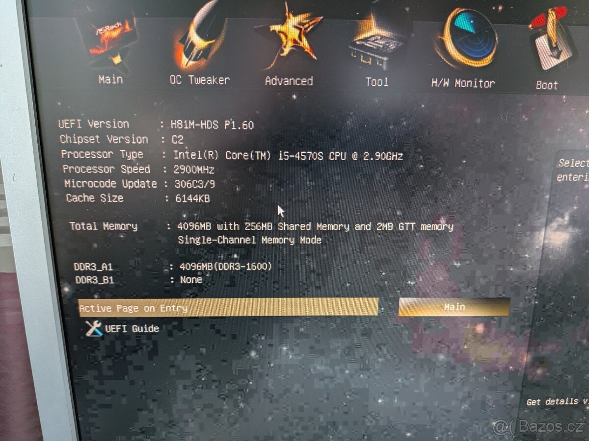 ASRock H81M-HDS s CPU i5-4570S - 8
