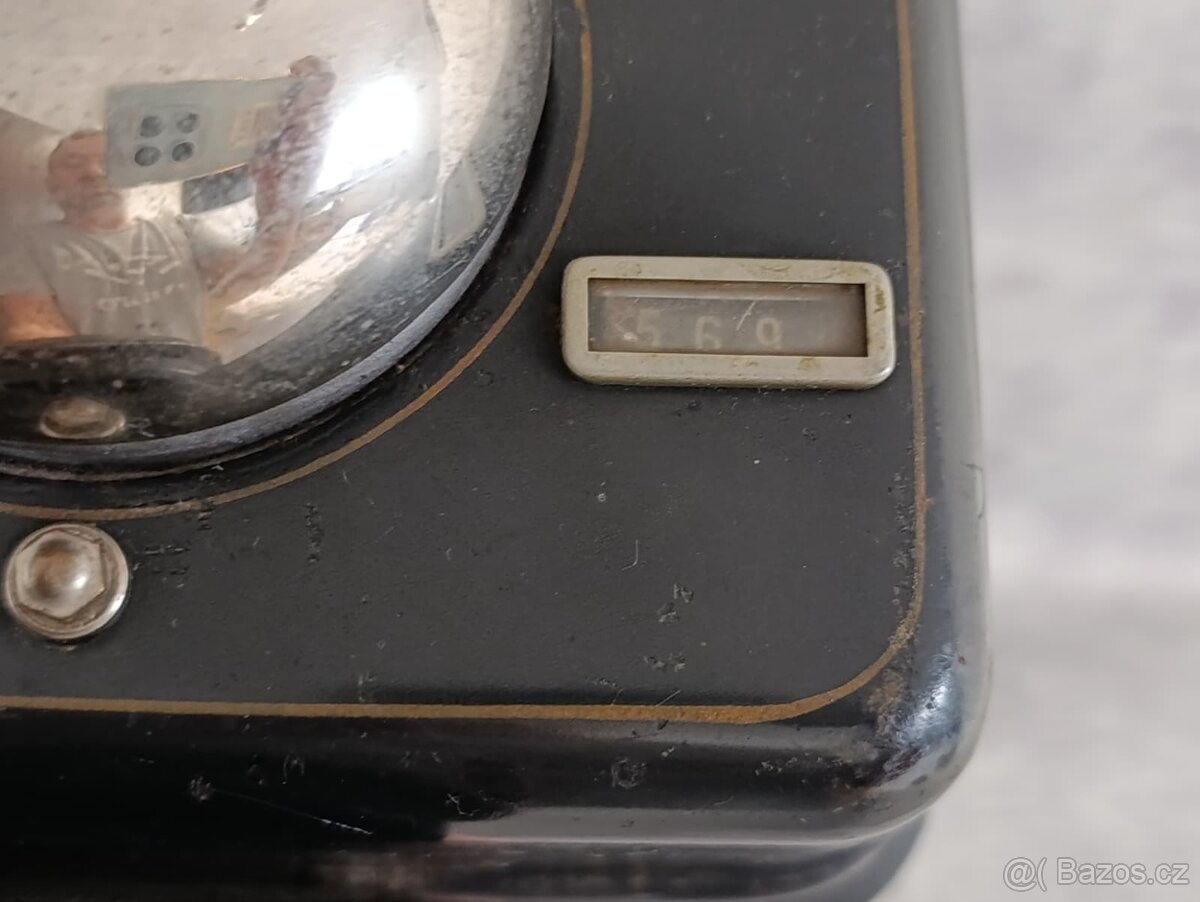 Velmi starý těžký dánský kovový telefon KTAS D08 - 8