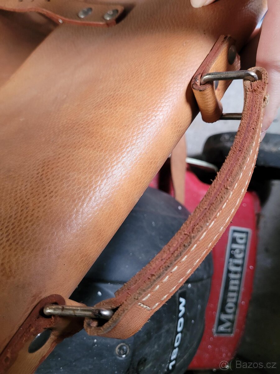 Brašna na nářadí kožená stará nepoužitá - 8