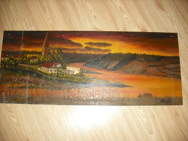 Malovaný obraz Orlík (Alfréd Pecina 1982) - 8