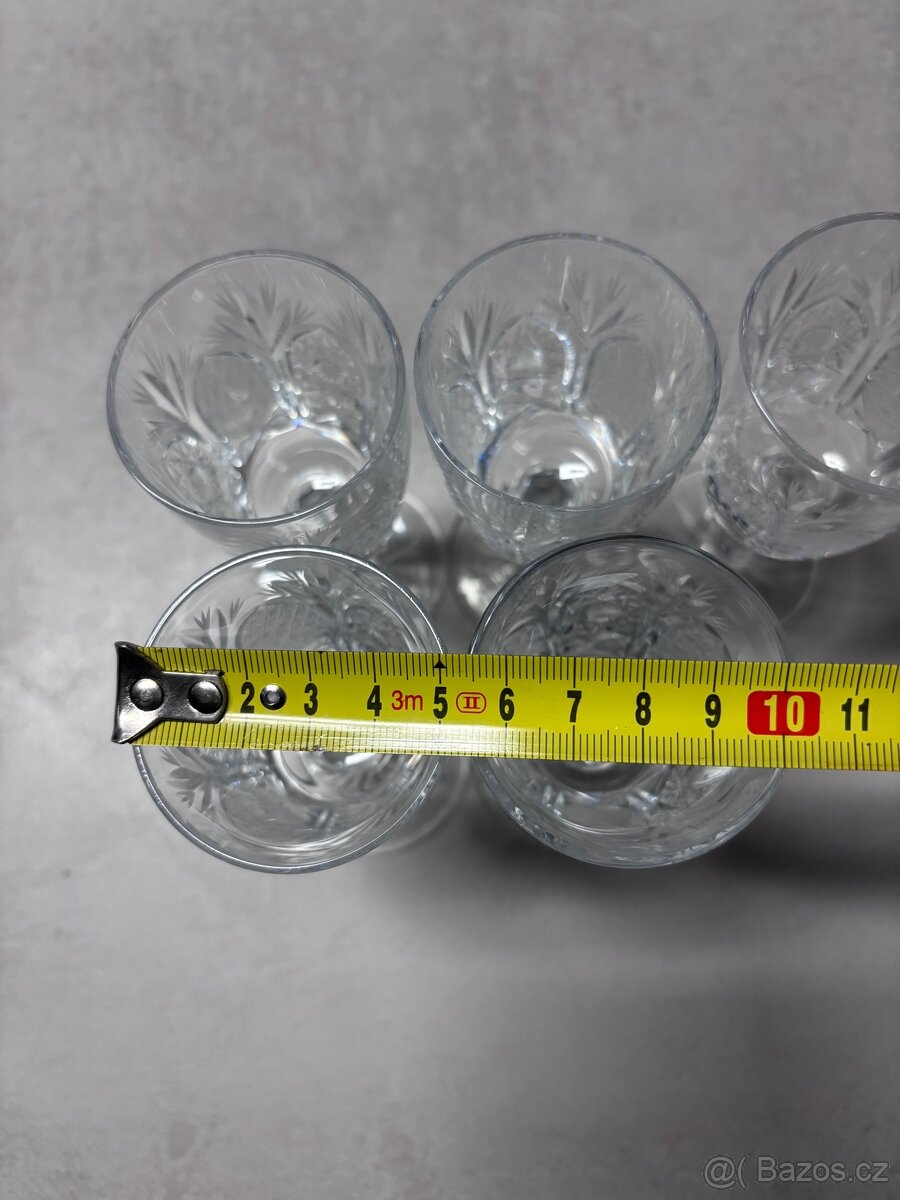 Broušené křišťálové sklenice - 8