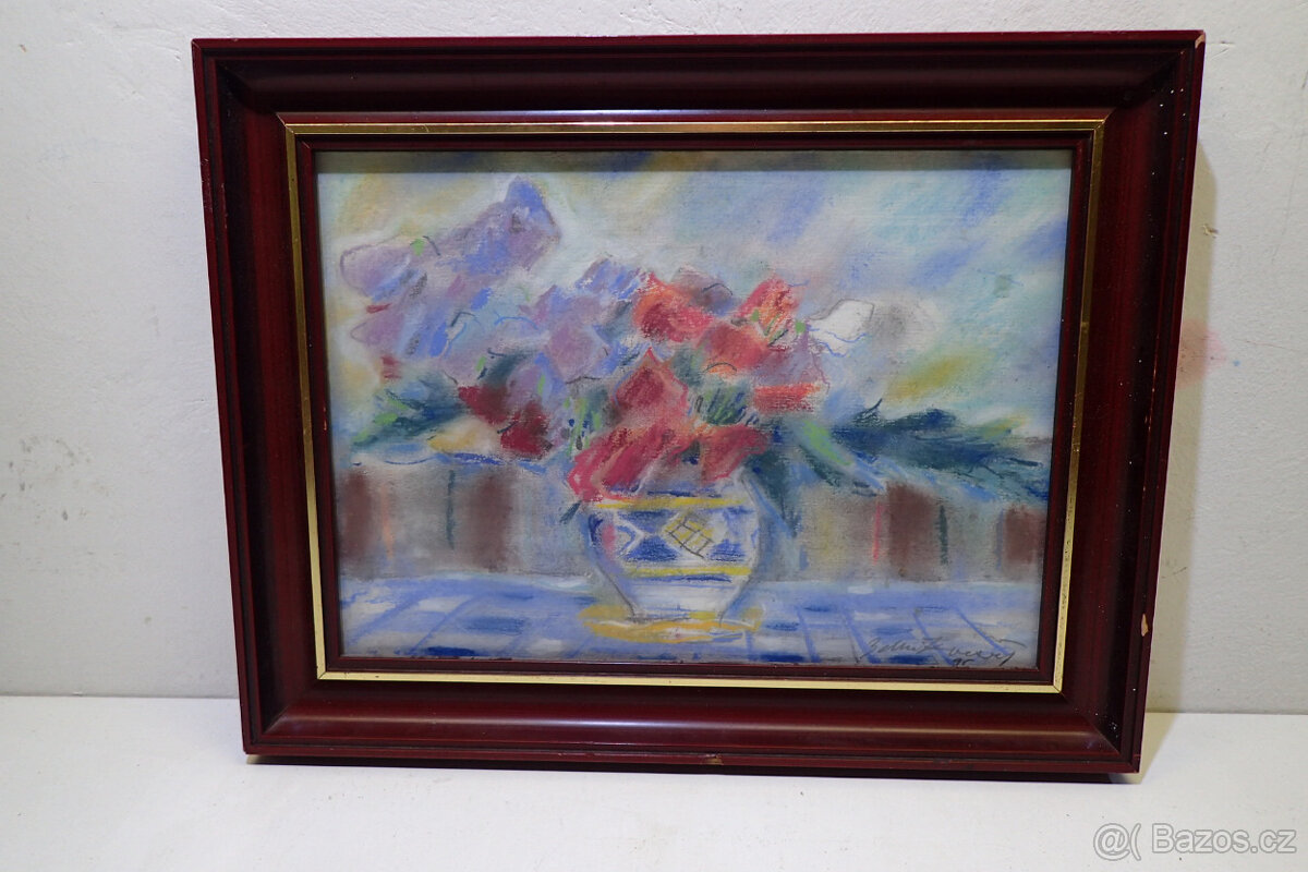 Veselý zd. - Hrachory - pastel - Obraz - 8