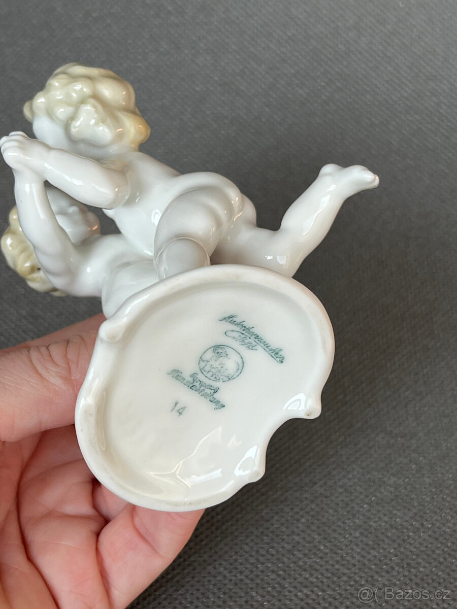 Hutschenreuther Sběratelská soška Putti 12 cm - 8
