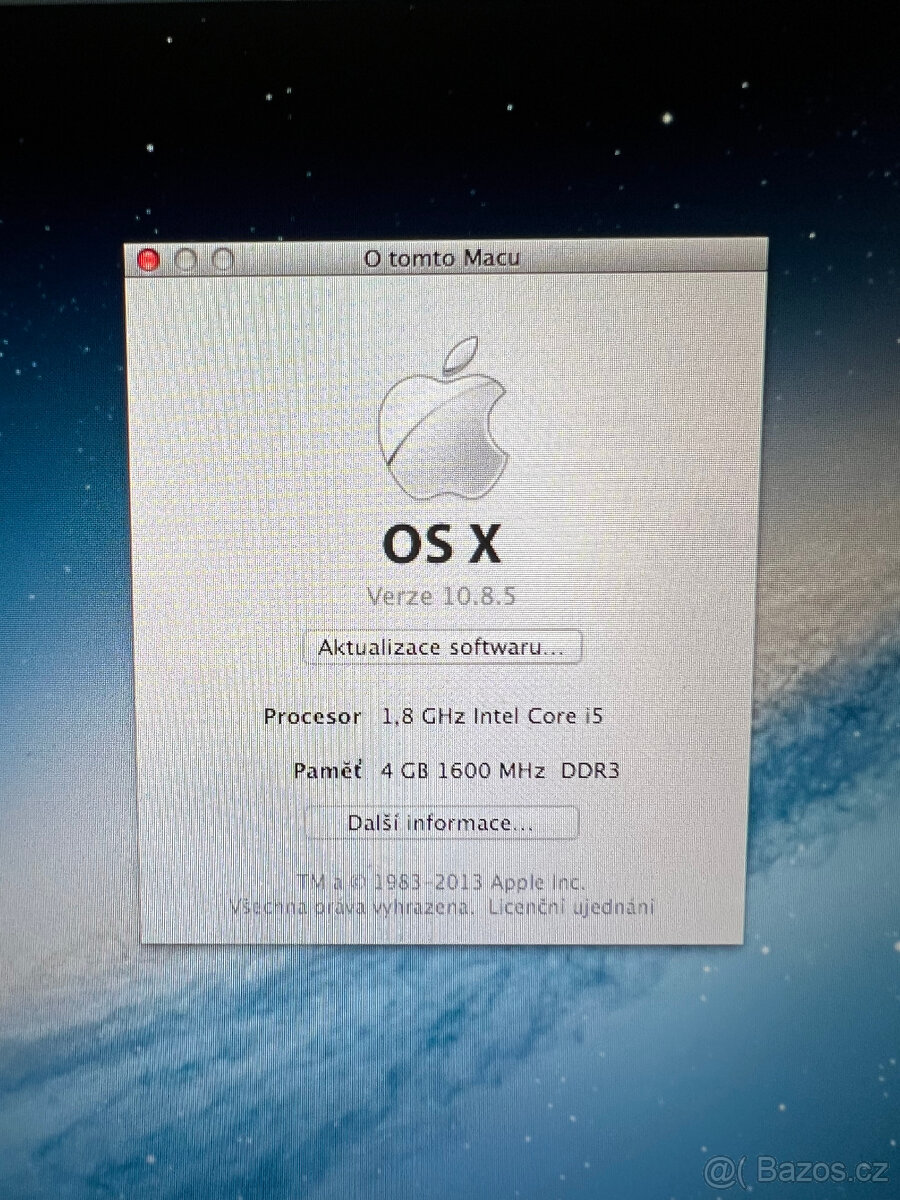 MacBook Air5,2 - nová originální baterie, bez vad - 8