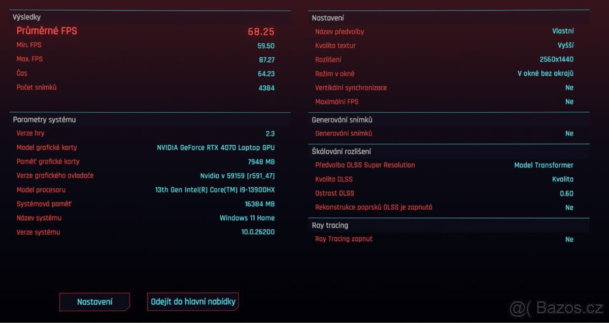 Herní počítač Lenovo Legion Pro 5 RTX4070 Intel I9 - 8