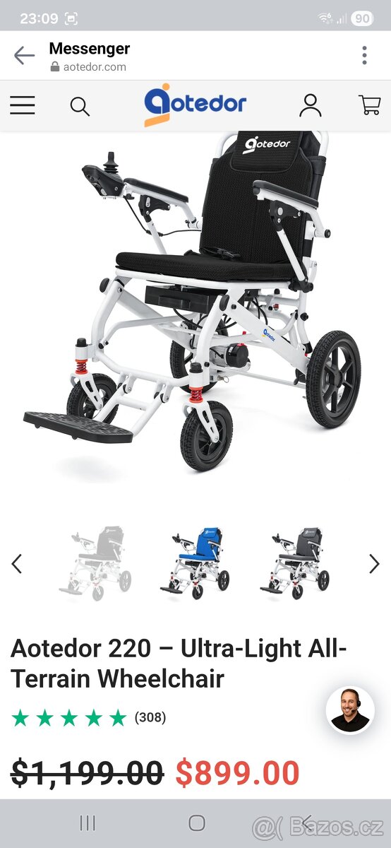 Elektrický invalidní vozík - 8