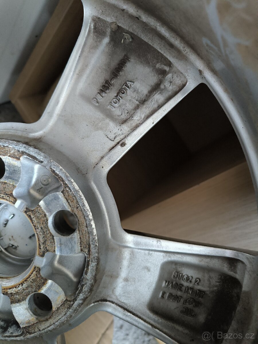 ALU kola Toyota CHR 5x114,3 R17 Originál, zimni pneu+TPMS - 8