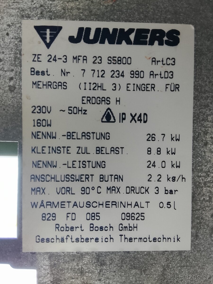 JUNKERS EUROSTAR ZE 24-4 MFK, JUNKERS ZE 24-3 MFA - 8