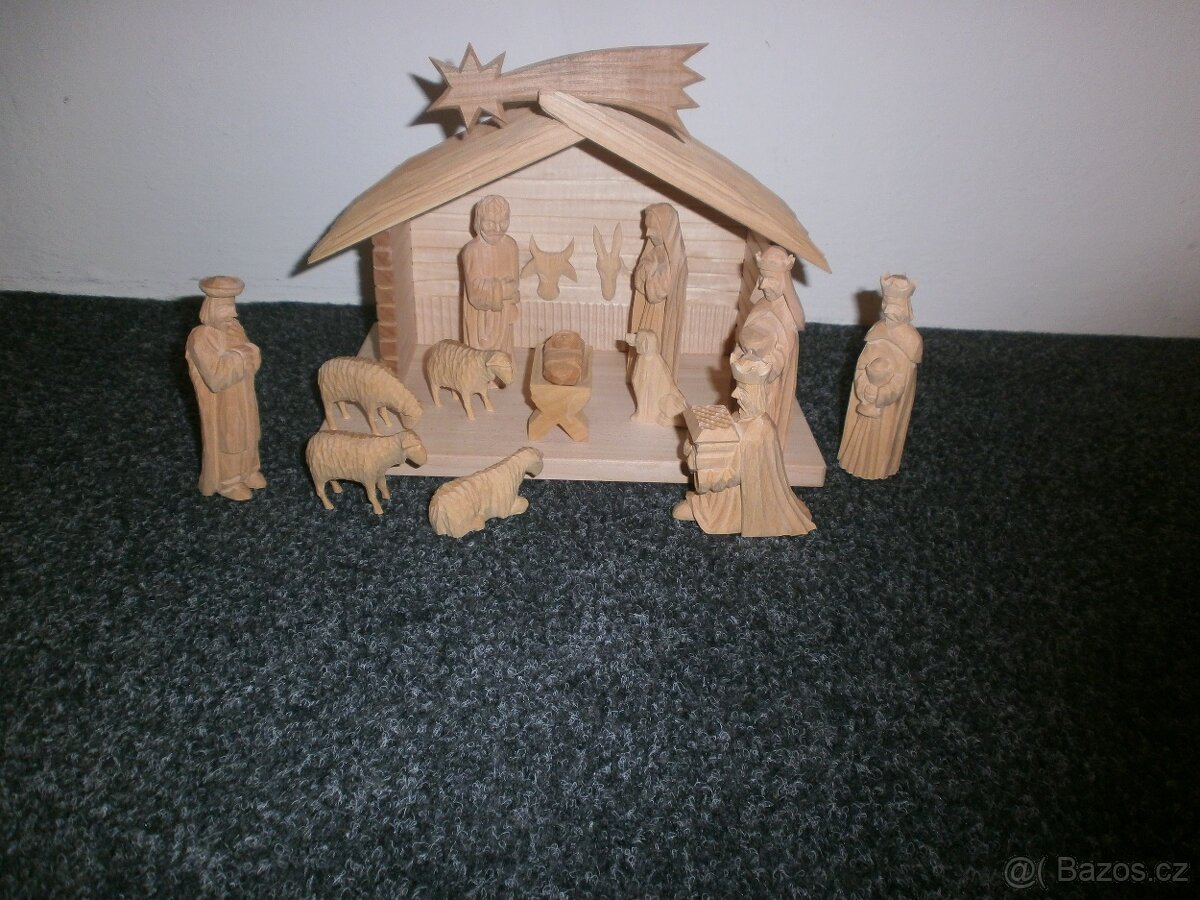 Ručně vyřezávaný český betlém 14a1 - 8
