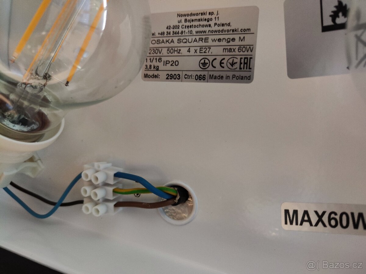 Světlo Osaka square wenge M - 8