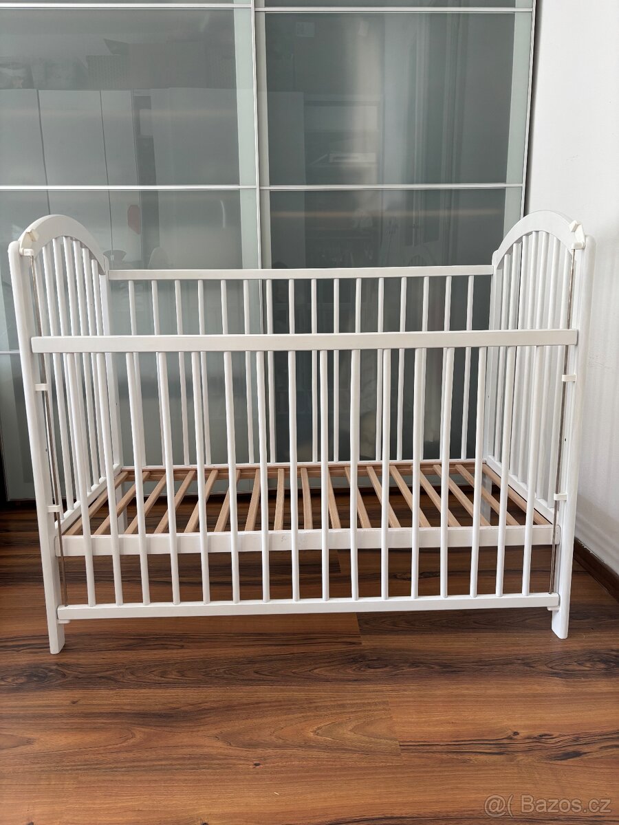 Dětská postýlka bíla dub - 120 x 60 cm - 8