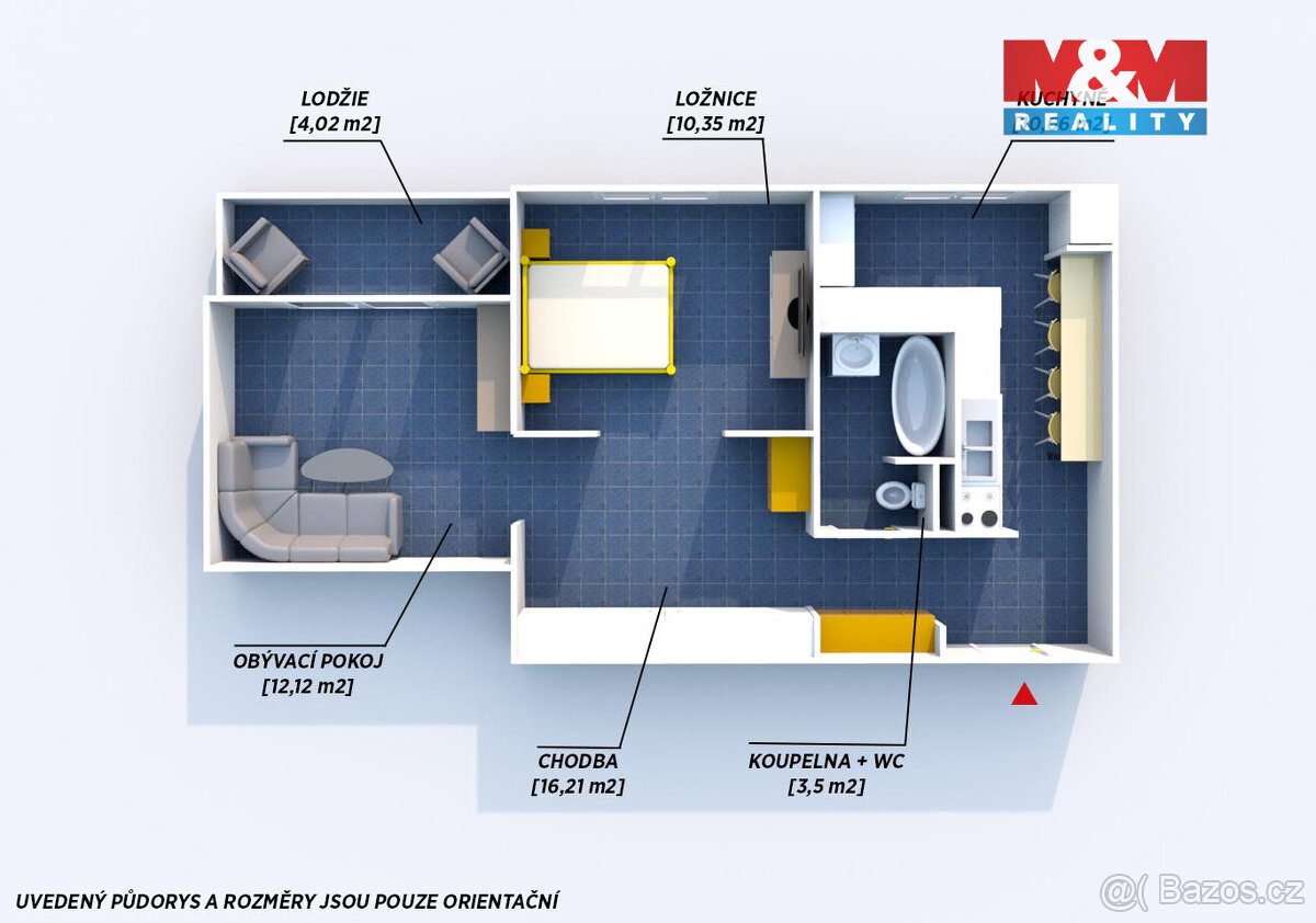 Prodej bytu 2+1+L, 53 m², Plzeň, ul. náměstí Generála Píky - 8