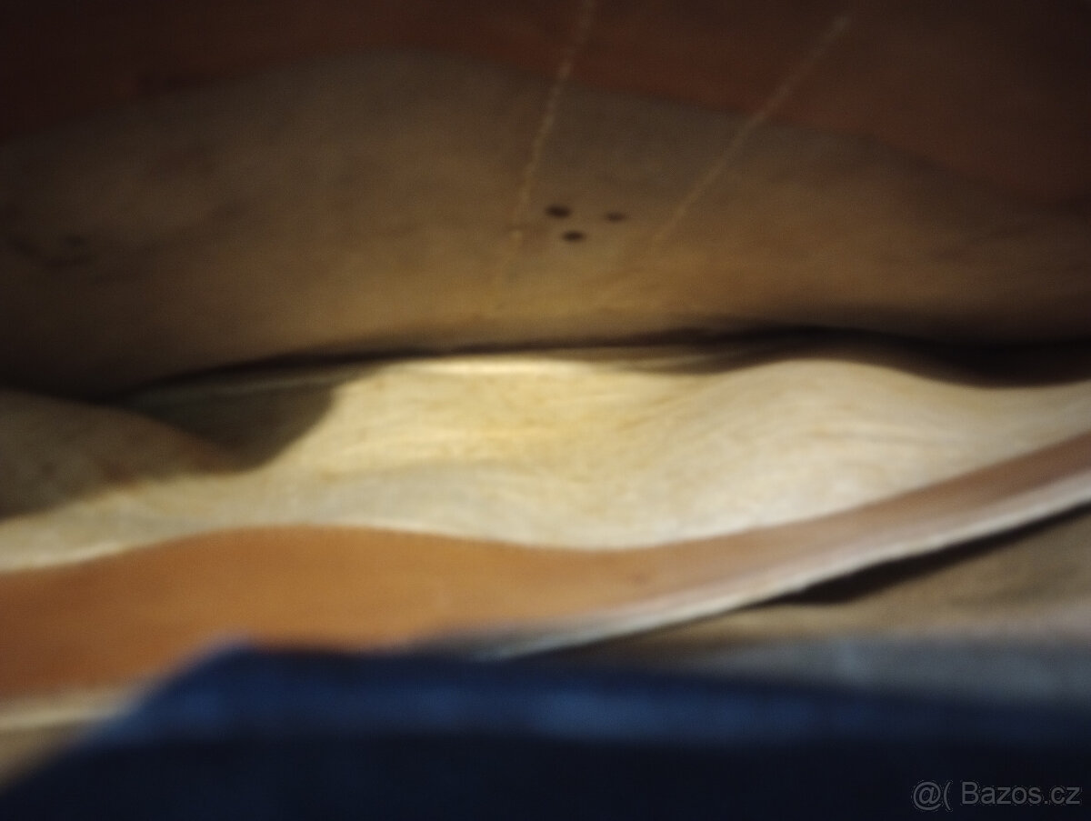 Aktovka retro kožená pěkná, nepoškozená, kvalitní - 8