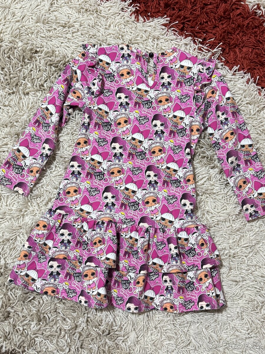 Šaty By Mimi s volánkama ~ L.O.L Surprise 4-5let - 8