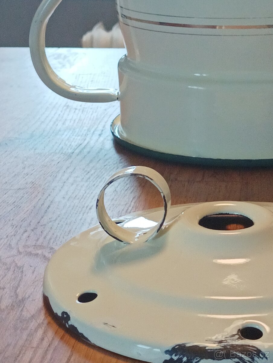 SMALTOVANÝ OHŘÍVAČ MLÉKA FRANCIE - 8