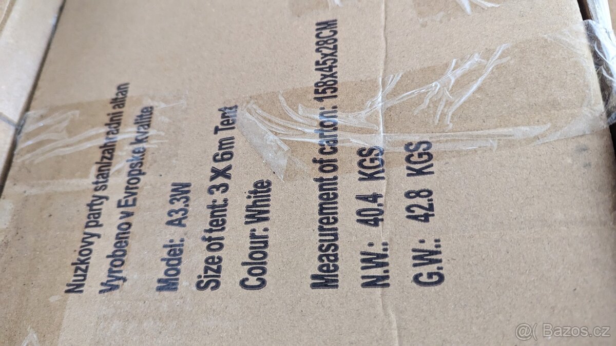 3x6m ALU stan hexagon - kompletní balení-TOP - 8