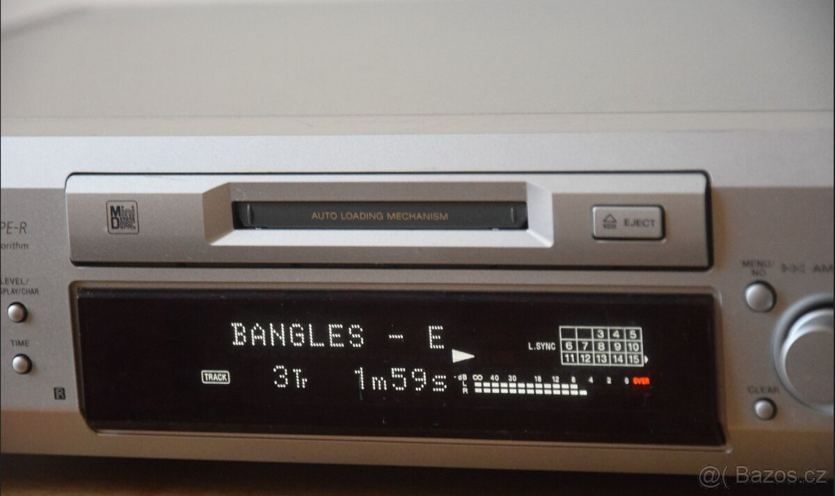 Minidisc deck SONY MDS-JE530,10xMD, manuál a kabely cinch - 8